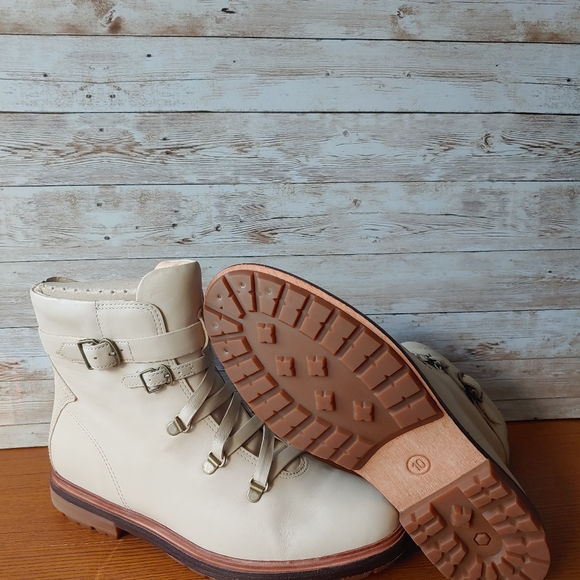 TIMBERLAND BOOT CO LACE ANKLE BOOT WHITE GRAIN - Picture 4 of 6